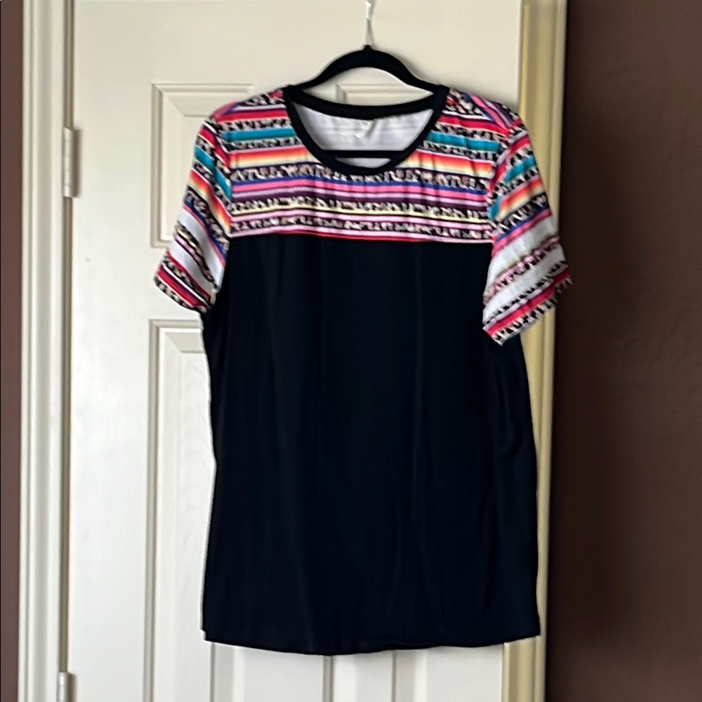 Colorful Striped Women's Top